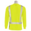 Erb Safety T-Shirt, Birdseye Mesh, Lng Slv, Class2, 9007SBSEG, Hi-Viz Lime/Blk, MD 62455